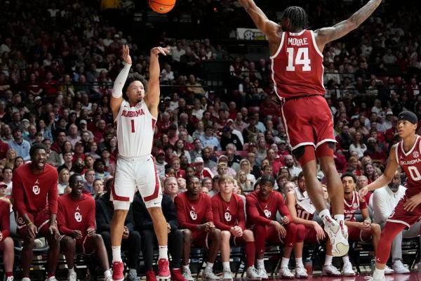 No. 5 Alabama emphatically hands No. 12 Oklahoma its first loss