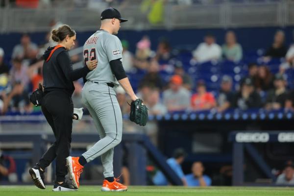 Tarik Skubal injured in Tigers’ loss to Sandy Alcantara, Marlins