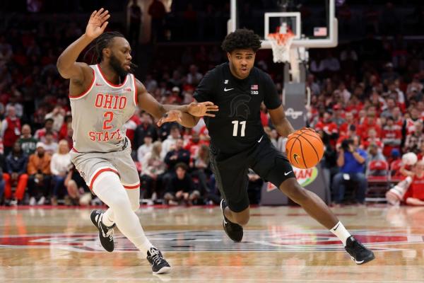 No. 18 Michigan State blows lead, still beats Ohio State