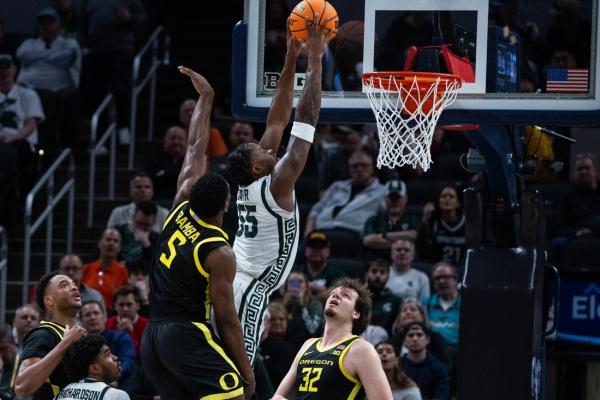 No. 7 Michigan State upends No. 23 Oregon, moves to Big Ten semis