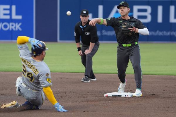 Rays end home skid with 4-3 win over Brewers