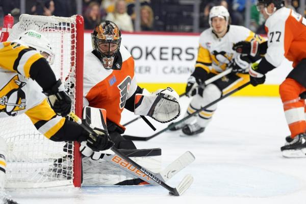 Samuel Ersson’s 31 saves help Flyers hold off Penguins, end 5-game skid