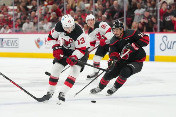 Seth Jarvis’ late scoring flurry proves decisive as Hurricanes top Devils