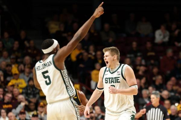 Hot-shooting Michigan State tops Minnesota in Big Ten opener