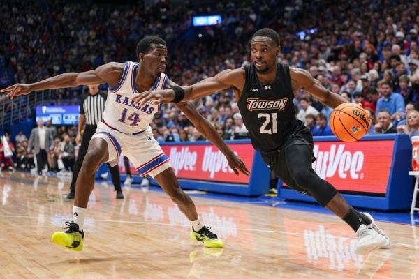 No. 17 Kansas trounces Towson thanks to balanced attack