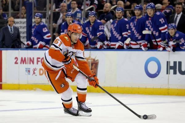 Cutter Gauthier's two goals life Ducks over Rangers