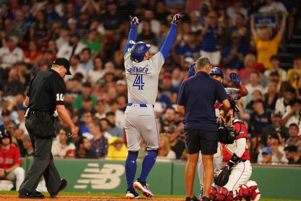 George Springer helps Blue Jays beat Red Sox twice