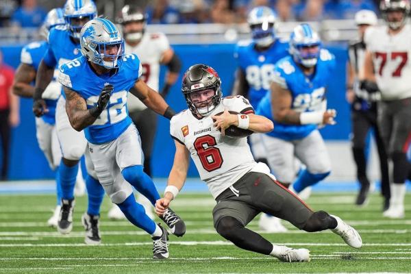 Baker Mayfield, Buccaneers start 2-0 by holding off Lions