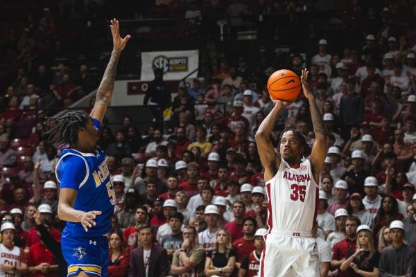 No. 2 Alabama holds off McNeese State, 72-64