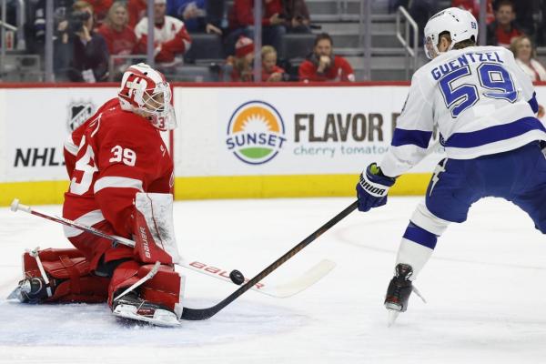 Red Wings blank Lightning behind Cam Talbot’s 28 saves