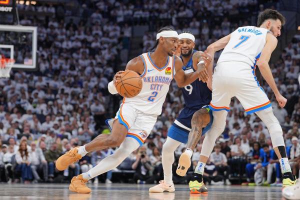 Timberwolves set team playoff record in rout of Thunder