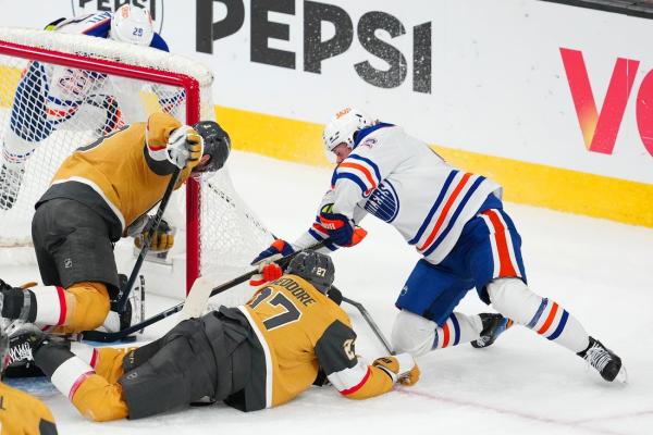 Oilers advance with 1-0 OT win over Golden Knights