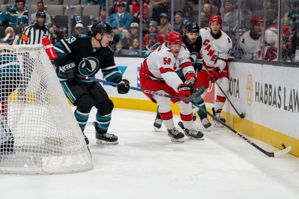 Hurricanes top Sharks for 2nd eight-game win streak of season