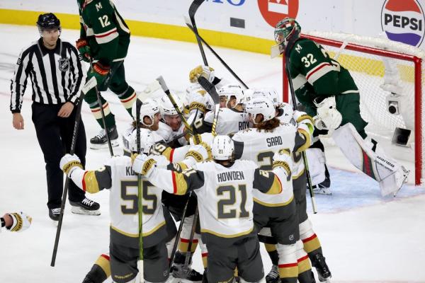 Vegas wins in OT to even series with Wild