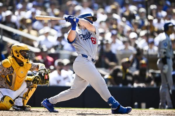 Home runs help Dodgers draw even with Padres in NL West race