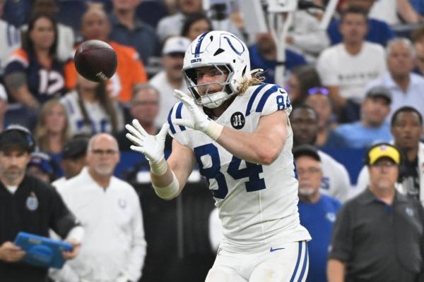 Colts TE Tyler Warren sits Wednesday with toe injury