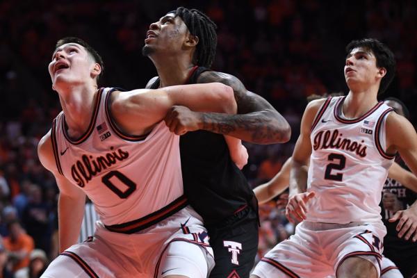 Top 25 roundup: No. 14 Illinois hangs on to beat No. 11 Texas Tech