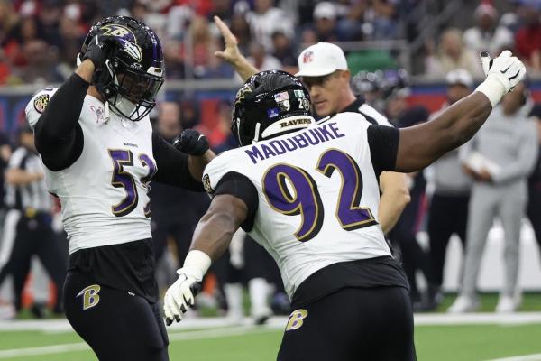 Ravens star DT Nnamdi Madubuike (neck) ruled out vs. Lions