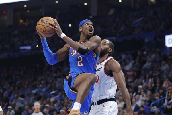 Shai Gilgeous-Alexander puts up 32 as Thunder race past Clippers