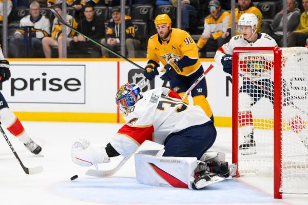 Panthers press on by pummeling Predators