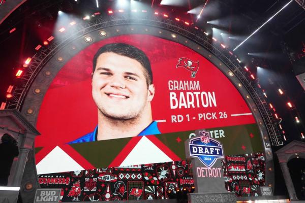 Rookie Graham Barton named Bucs’ starting center