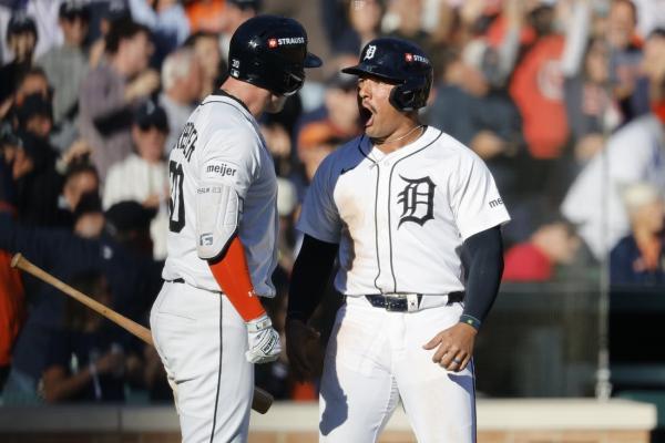 Tigers smack 3 HRs in rout of Mariners to even ALDS
