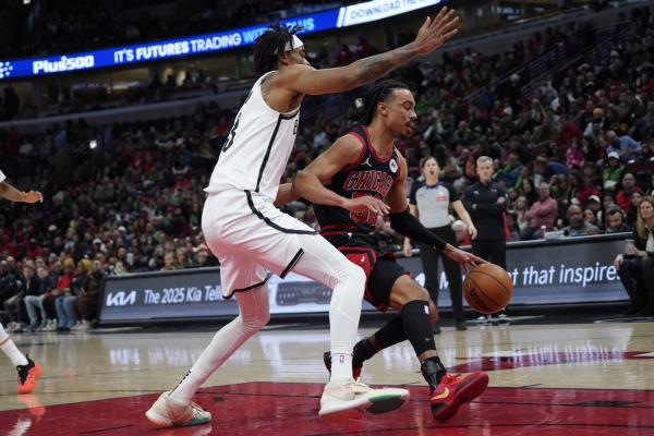 Bulls rally past Nets thanks to Coby White’s big night