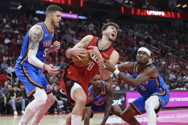 NBA roundup: Rockets edge Thunder in battle of top 2 West teams thumbnail