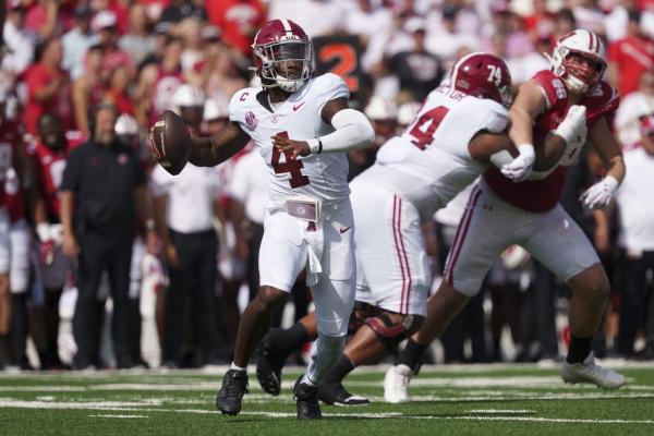 Jalen Milroe dominates as No. 4 Alabama topples Wisconsin