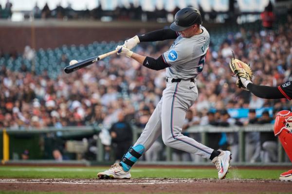 Griffin Conine’s 1st HR propels Marlins past Giants