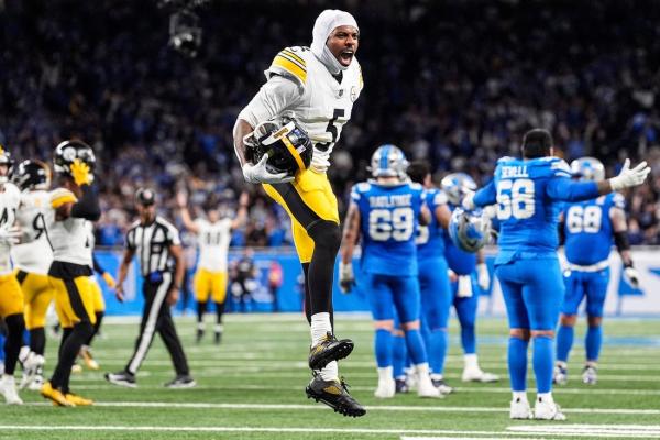 NFL roundup: Steelers make big plays, escape Lions