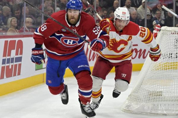 Flames’ Matt Coronato ties game late, beats Habs in OT