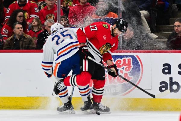 Zach Hyman’s OT winner lifts Oilers over ‘Hawks