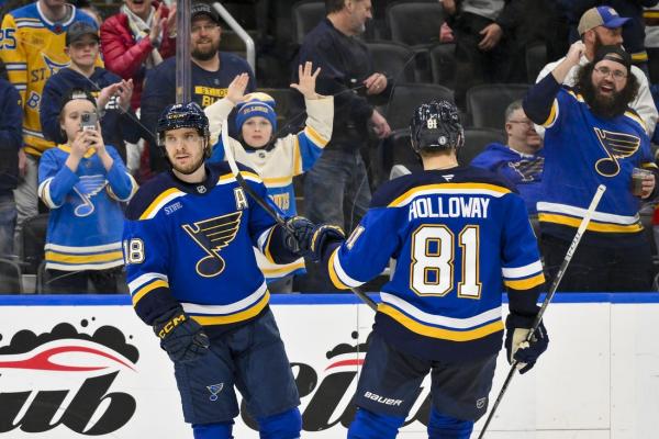 Fast start revs up Blues in win 6-2 win over Ducks