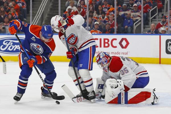 Vasily Podkolzin scores late as Oilers rally past Canadiens