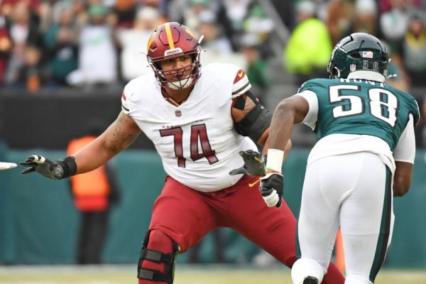 Commanders LG Brandon Coleman benched, inactive vs. Raiders