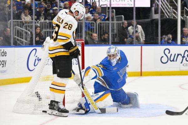 Mark Kastelic, Fraser Minten boost Bruins past Blues