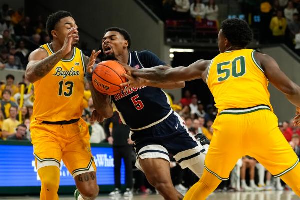 Balanced scoring propels No. 19 Arizona past Baylor