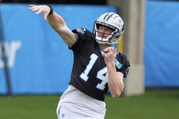 QB Andy Dalton (quad) back at practice with Panthers