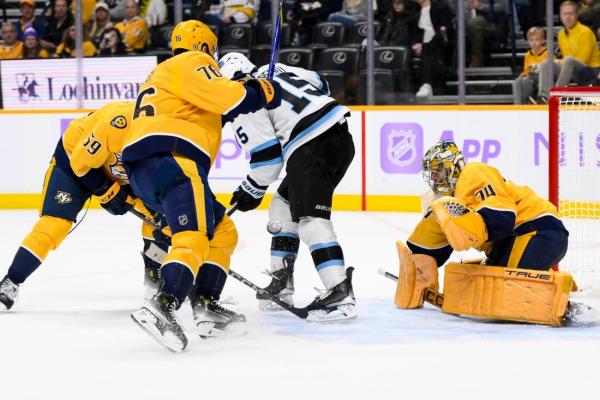 Juuse Saros, Predators shut out Utah to snap skid