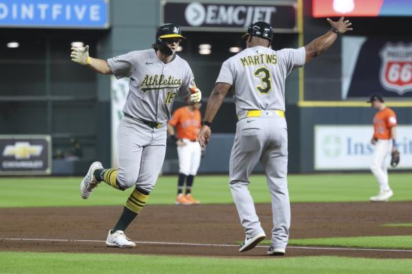Nick Kurtz ties record with 4 HRs as A’s pound Astros