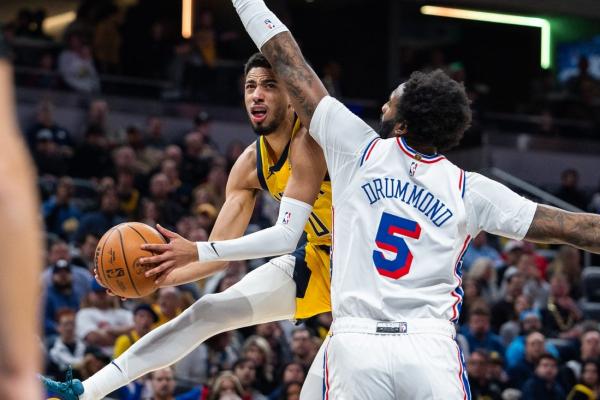 Pacers have little trouble topping short-handed 76ers