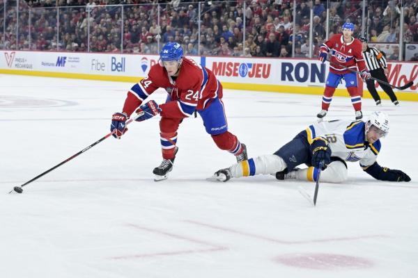 Kirby Dach gets back in the goals column as Canadiens top Blues