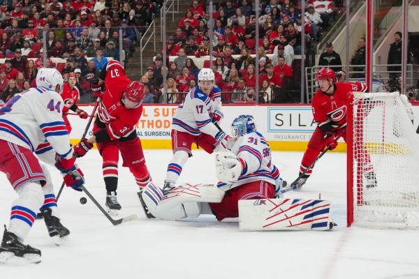Hurricanes complete comeback with overtime win vs. Rangers