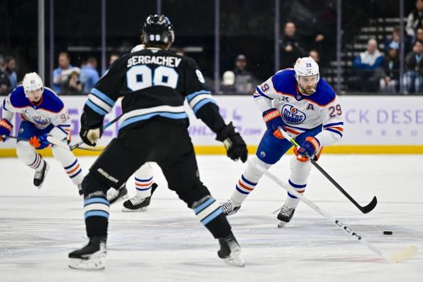 Riding 18-game point streak, Leon Draisaitl’s Oilers host Utah