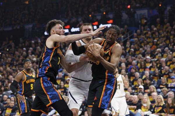Aaron Gordon’s late 3-pointer gives Nuggets Game 1 win vs. Thunder