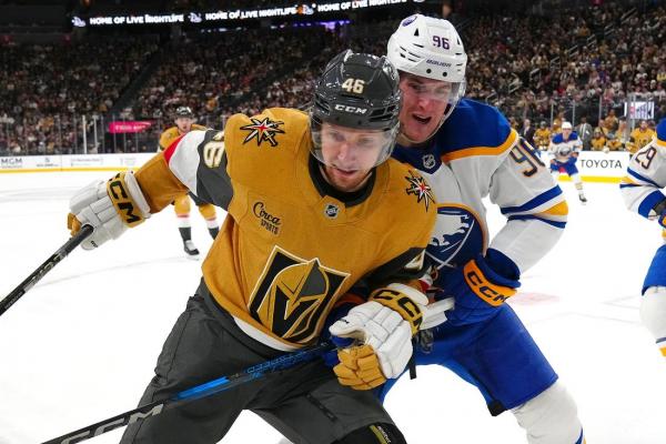 Jack Eichel haunts former team again as Knights bump Sabres