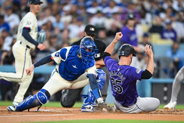 Dodgers’ NL West lead down to 3 with loss to Rockies