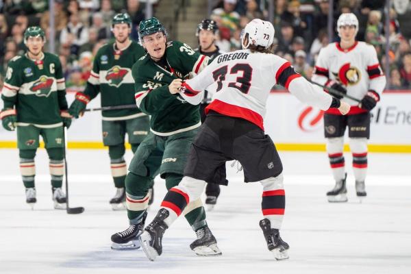 Senators end 2-game skid by knocking off Wild