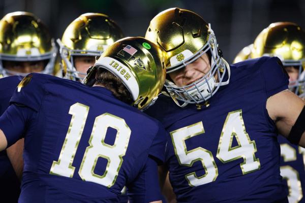 Notre Dame LT Anthonie Knapp (ankle) out vs. Ohio State